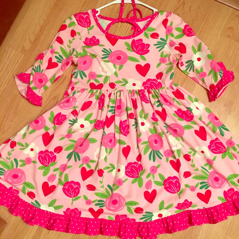 Eleanor Rose Valentine Dress girls 10/12